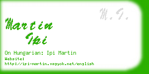 martin ipi business card